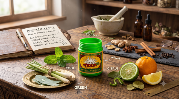 Aroma Notes 101: How to Describe Cool, Green, Citrus and Warm Scents